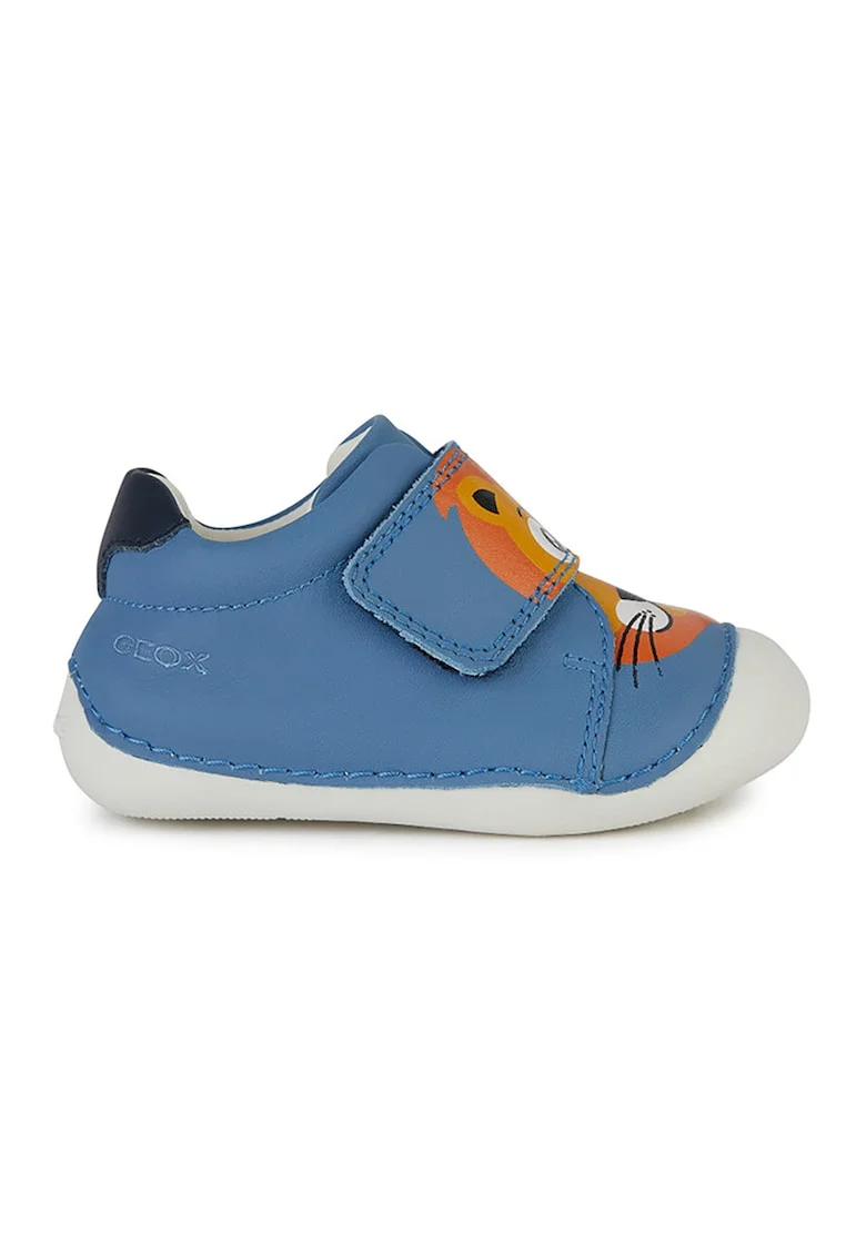 Pantofi sport Tutim de piele cu inchidere velcro, Albastru