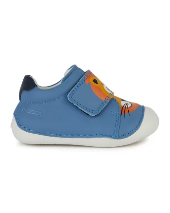 Pantofi sport Tutim de piele cu inchidere velcro, Albastru