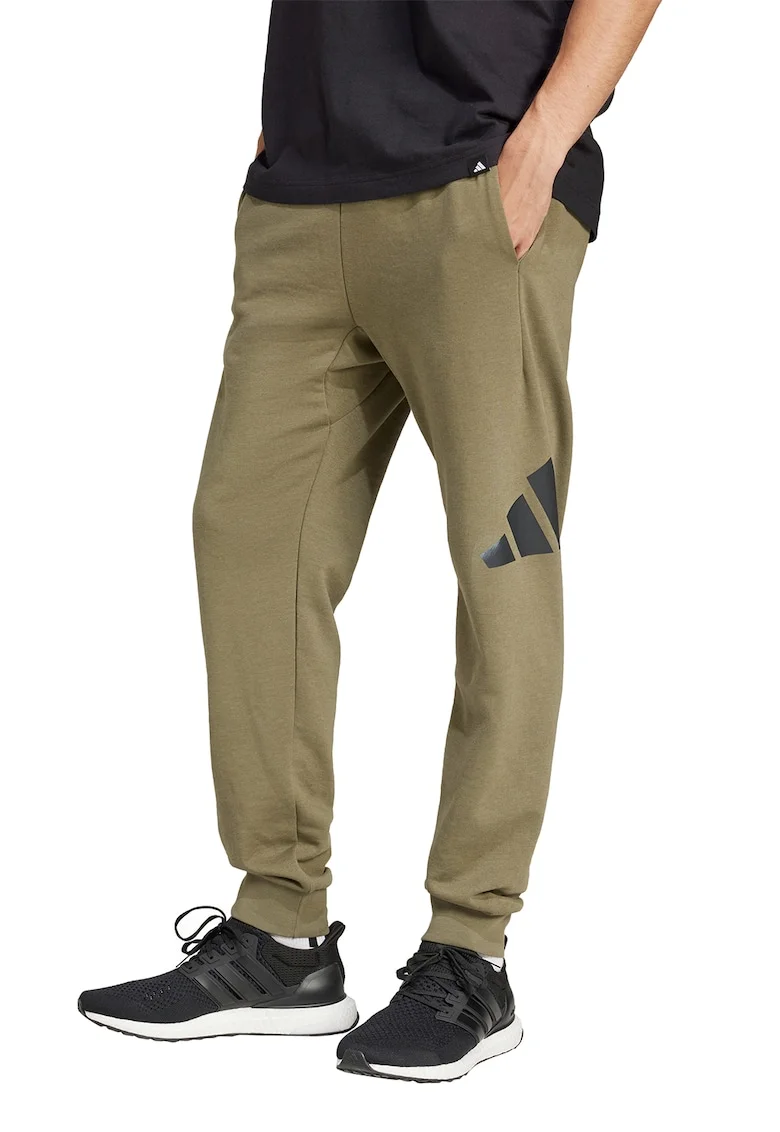 Pantaloni de trening cu talie ajustabila, Negru/Kaki