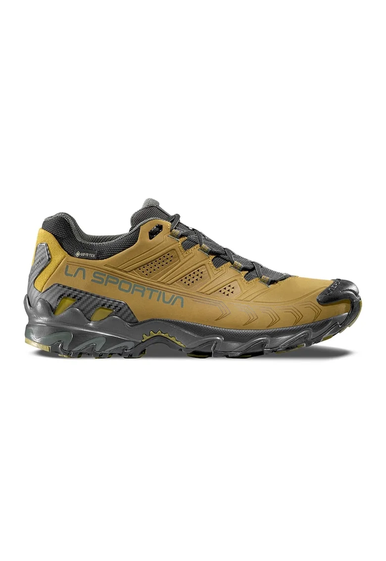 Pantofi sport de piele ecologica pentru drumetii Ultra Raptor II, Gri inchis/Galben mustar