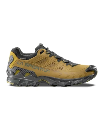 Pantofi sport de piele ecologica pentru drumetii Ultra Raptor II, Gri inchis/Galben mustar