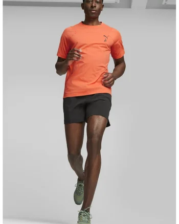 Tricou cu tehnologie coolCELL, pentru alergare Seasons, Portocaliu mandarina
