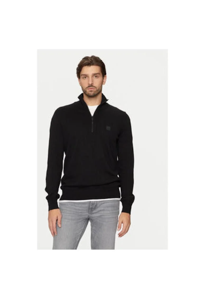 Pulover barbati,  304243783, Bumbac, L INTL, Negru