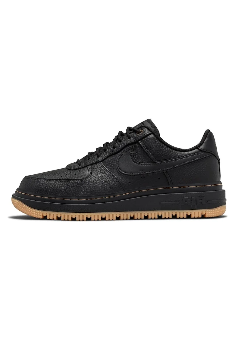 Pantofi sport,  Air Force 1 Luxe Black Gum, Sintetic, Negruwqsafg, Negru