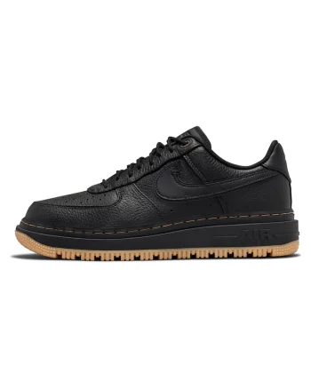 Pantofi sport,  Air Force 1 Luxe Black Gum, Sintetic, Negruwqsafg, Negru