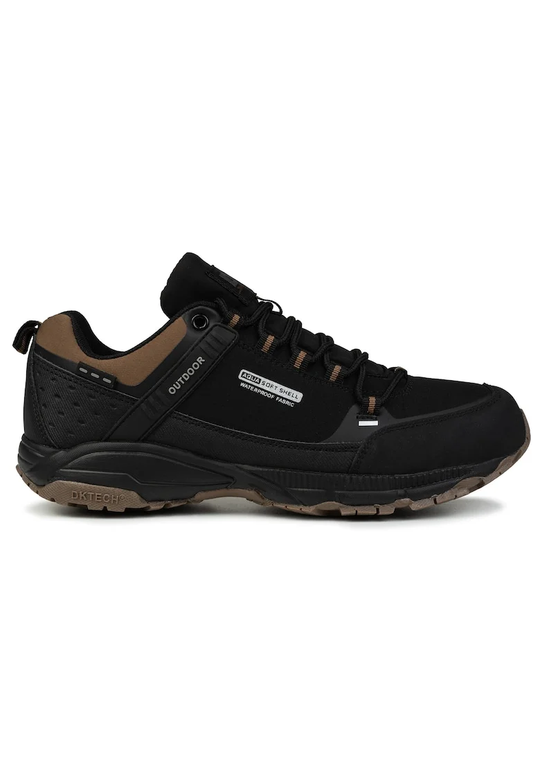 Bocanci barbati  Predator, trekking, negru/gri, material softshell, talpa antiderapanta