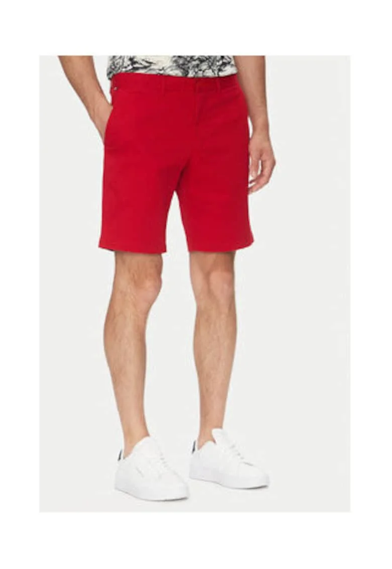 Pantaloni scurti barbati,  sintetic, rosu