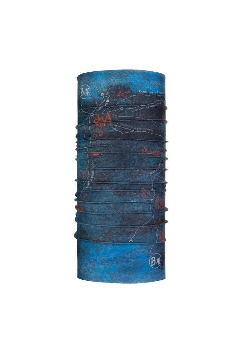 Bandana  Licenta, Coolnet UV, culoare camino peninsula albastru, multisport, pentru adulti, marime universala