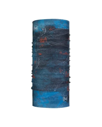 Bandana  Licenta, Coolnet UV, culoare camino peninsula albastru, multisport, pentru adulti, marime universala