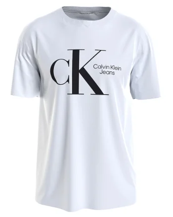 Tricou slim fit din amestec de bumbac organic cu imprimeu logo, Alb/Negru