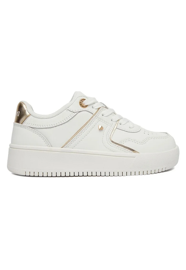 Pantofi sport copii,  piele naturala, alb