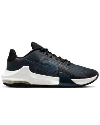 Pantofi cu imprimeu logo pentru baschet Air Max Impact 4, Albastru inchis