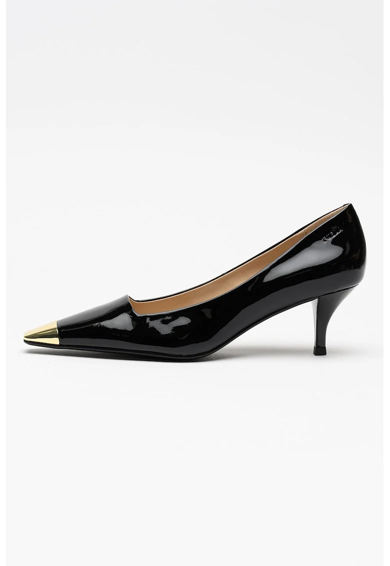 Pantofi de piele lacuita, Negru