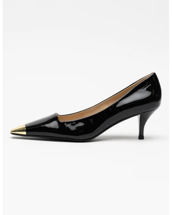 Pantofi de piele lacuita, Negru