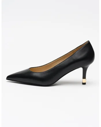 Pantofi de piele cu varf ascutit Aria, Negru
