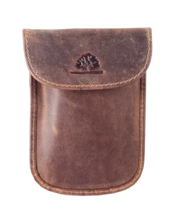 Portofel chei unisex piele naturala maro antichizat 9.5 x 12.5 x 1.5 cm, Vintage,