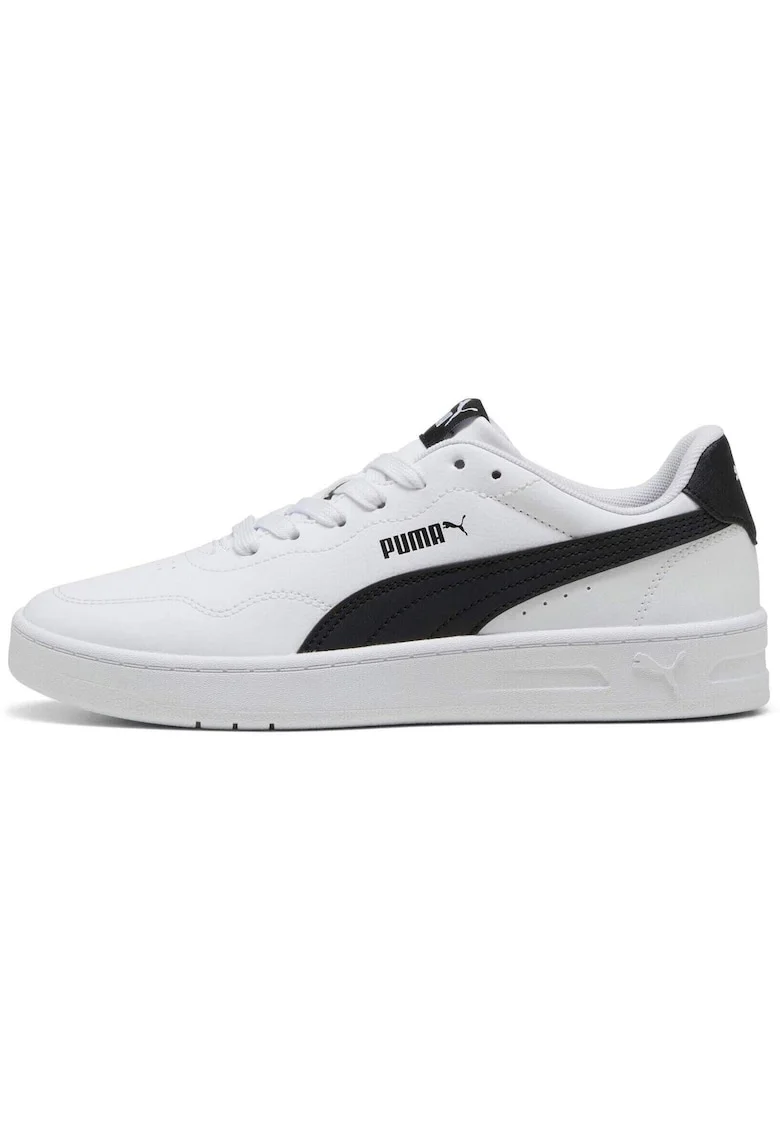 Pantofi sport Court Lally de piele ecologica, Alb