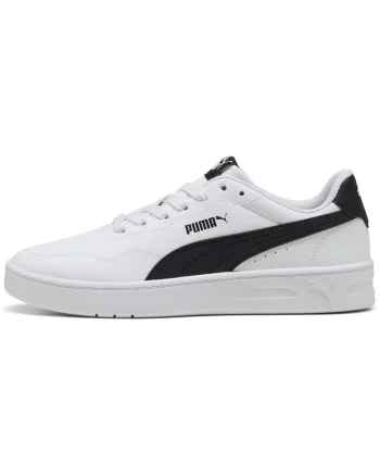 Pantofi sport Court Lally de piele ecologica, Alb