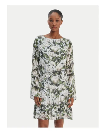 Rochie casual,  colorat, poliester, verde