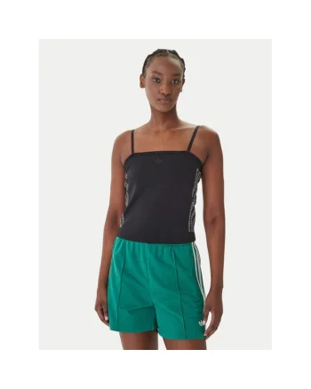 Maiou sport dama,  poliester reciclat, slim fit, negru