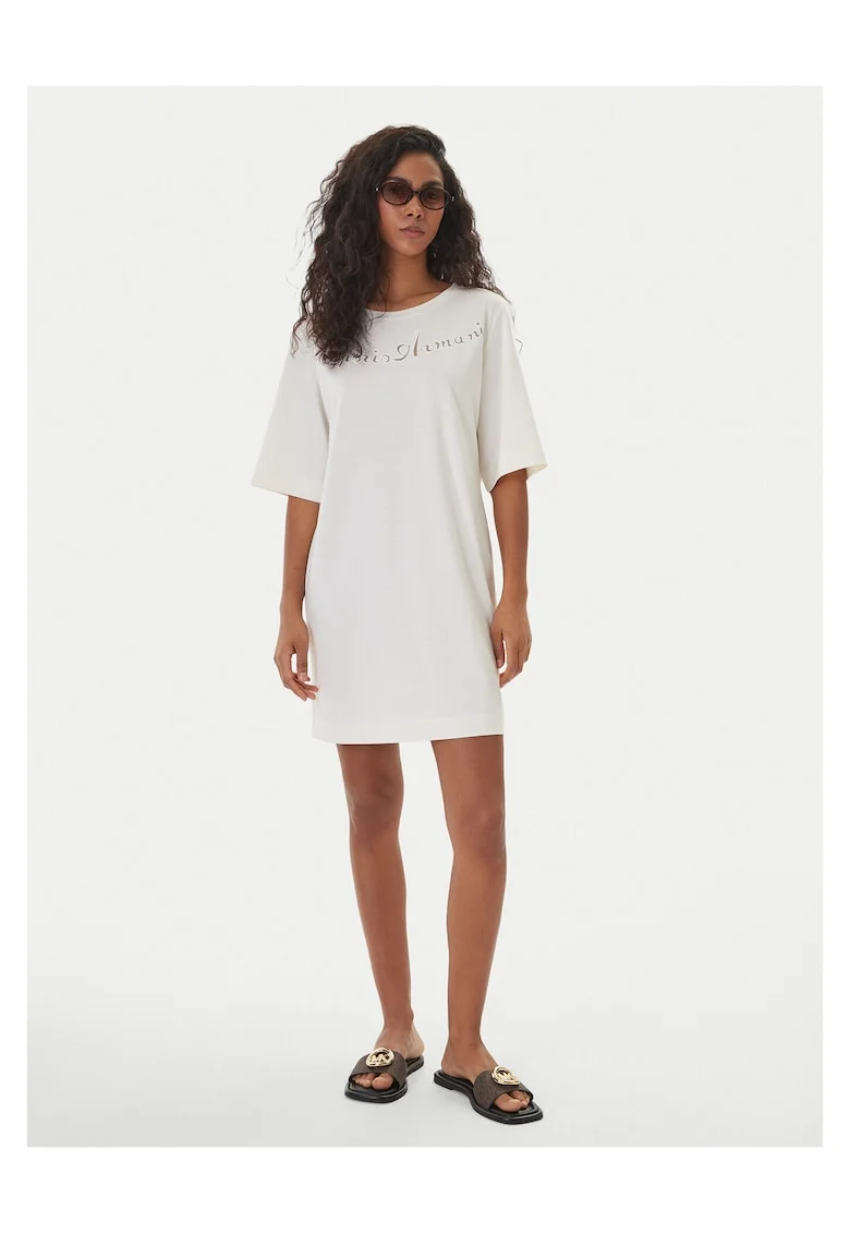 Rochie casual Femei,  alb, 80% viscoza