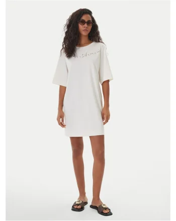 Rochie casual Femei,  alb, 80% viscoza