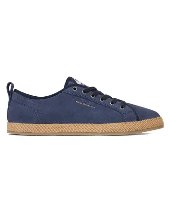 Mocasini barbati  piele naturala, bleumarin, varf rotund,