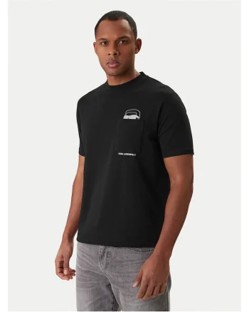 Tricou Barbatesc,  Bumbac/Elastan, Negru