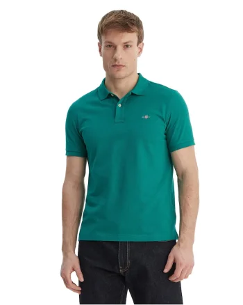 Tricou barbati,  verde, L INTL, bumbac, slim fit