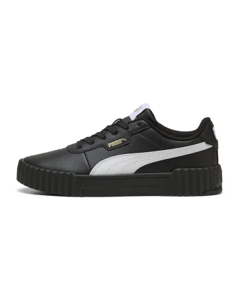 Pantofi sport Carina 3.0 de piele cu garnituri de piele ecologica, Negru/Maro nisip/Alb optic