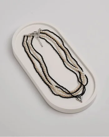 Colier Fama de Alma, perle, agata, handmade,