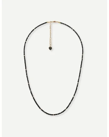 Colier Bis, spinel negru, choker, handmade,