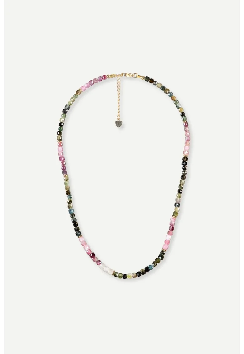 Colier Arca Iris, turmalina multicolora, handmade,
