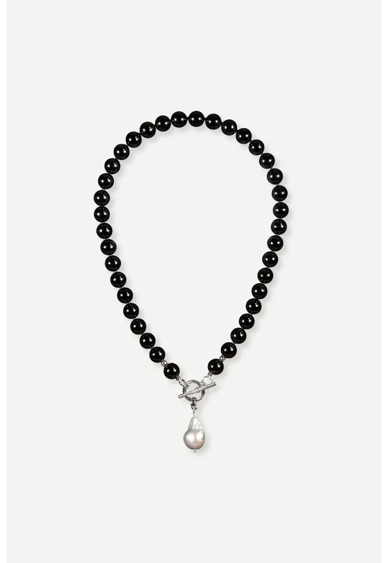 Colier Atra, agata, perle, handmade,
