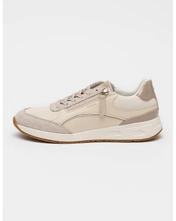 Pantofi sport Bulmya cu garnituri de piele intoarsa, Bej