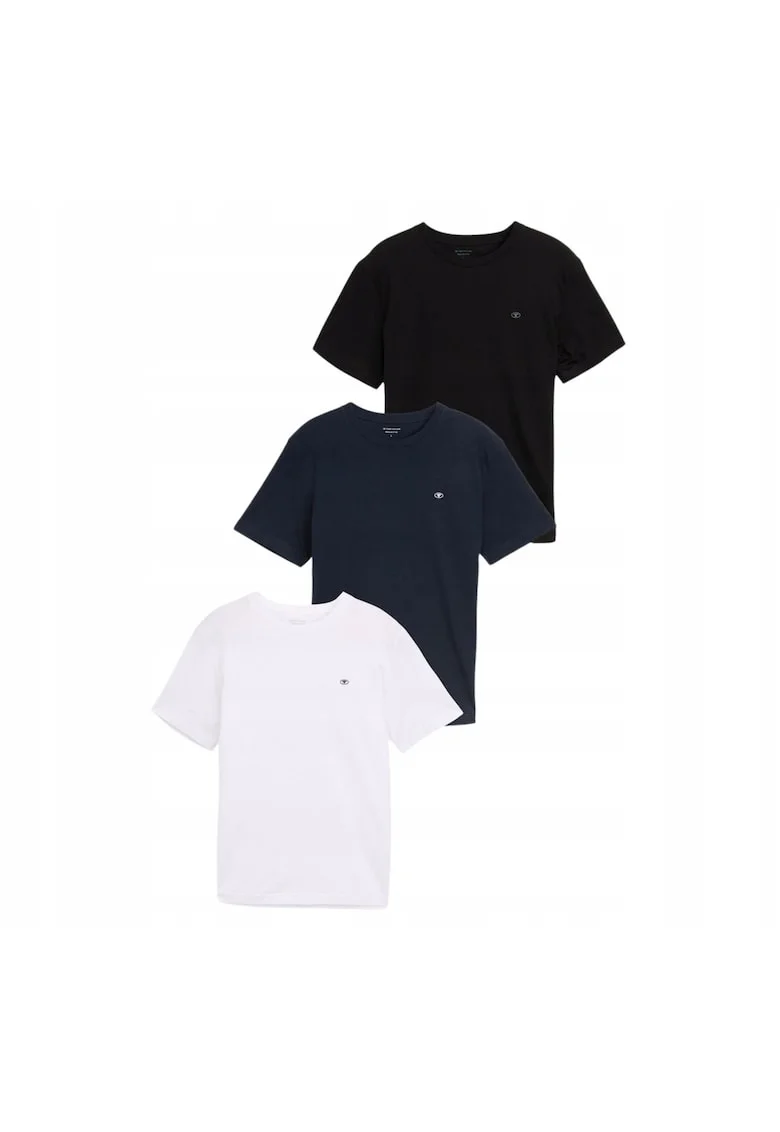 Tricou Barbati,  3-pack, 3XL INTL, Alb, Bumbac, Design Clasic Casual, Ideal Pentru Uz Zilnic, Material Premium Confortabil, Croiala Regular Fit, Maneca Scurta