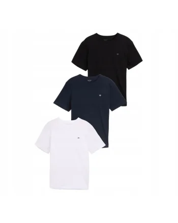 Tricou Barbati,  3-pack, 3XL INTL, Alb, Bumbac, Design Clasic Casual, Ideal Pentru Uz Zilnic, Material Premium Confortabil, Croiala Regular Fit, Maneca Scurta