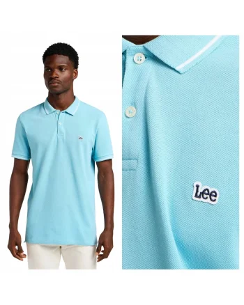 Tricou Polo Barbati,  M, Albastru, 100% Bumbac, Croiala Regular Fit, Design Clasic Casual, Calitate Premium, Pique Polo Preppy Blue