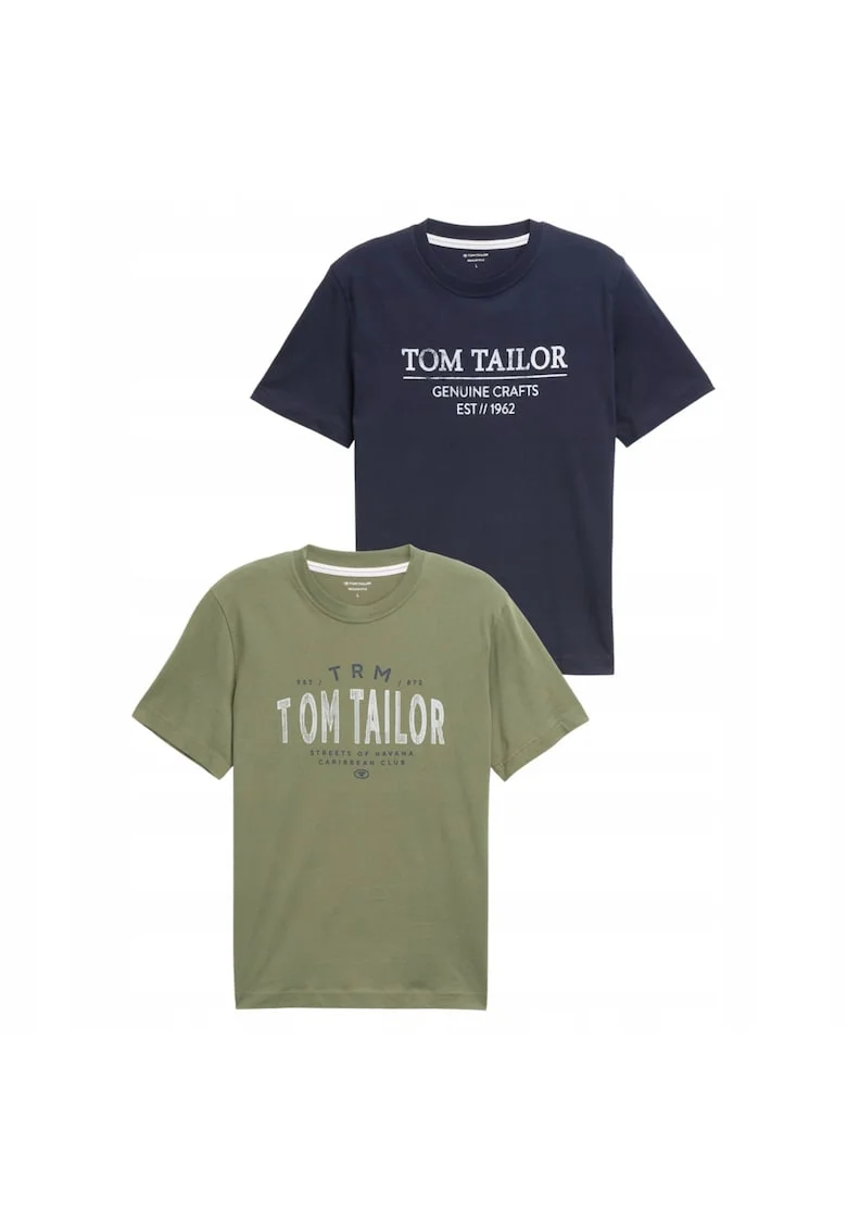 Tricou Barbati,  Doublepack T-shirt, Multicolor, Bumbac, Design Clasic Casual, Ideal Pentru Uz Zilnic, Material Premium Confortabil, Croiala Regular Fit, Maneca Scurta, Multicolor