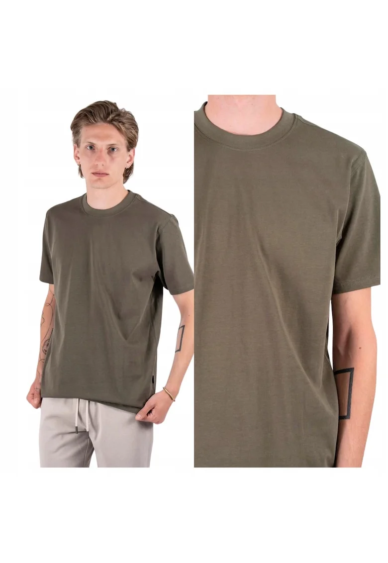 Tricou Barbati,  Joss SS, Verde, Regular Fit, Bumbac, Design Clasic Casual, Maneca Scurta, Ideal Pentru Uz Zilnic, Verde
