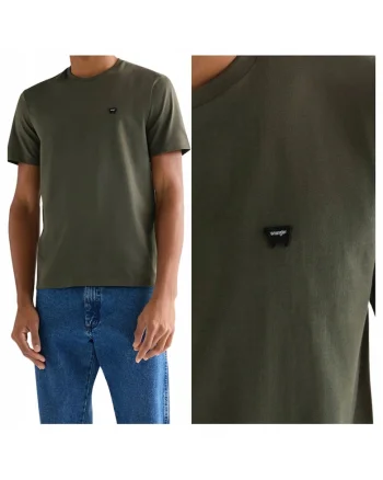 Tricou Barbati,  Sign Off, XL INTL, Verde, Bumbac, Design Clasic Casual, Ideal Pentru Uz Zilnic, Material Premium Confortabil, Maneca Scurta, Croiala Regular Fit