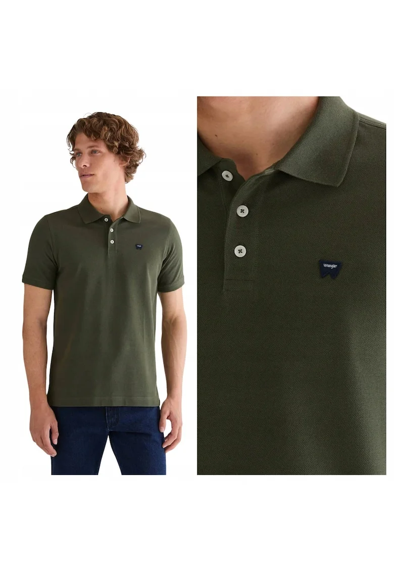 Tricou Polo Barbati,  Polo Shirt, M INTL, Verde, Bumbac, Design Clasic Casual, Ideal Pentru Uz Zilnic, Material Premium Confortabil, Inchidere Cu Nasturi, Croiala Regular Fit
