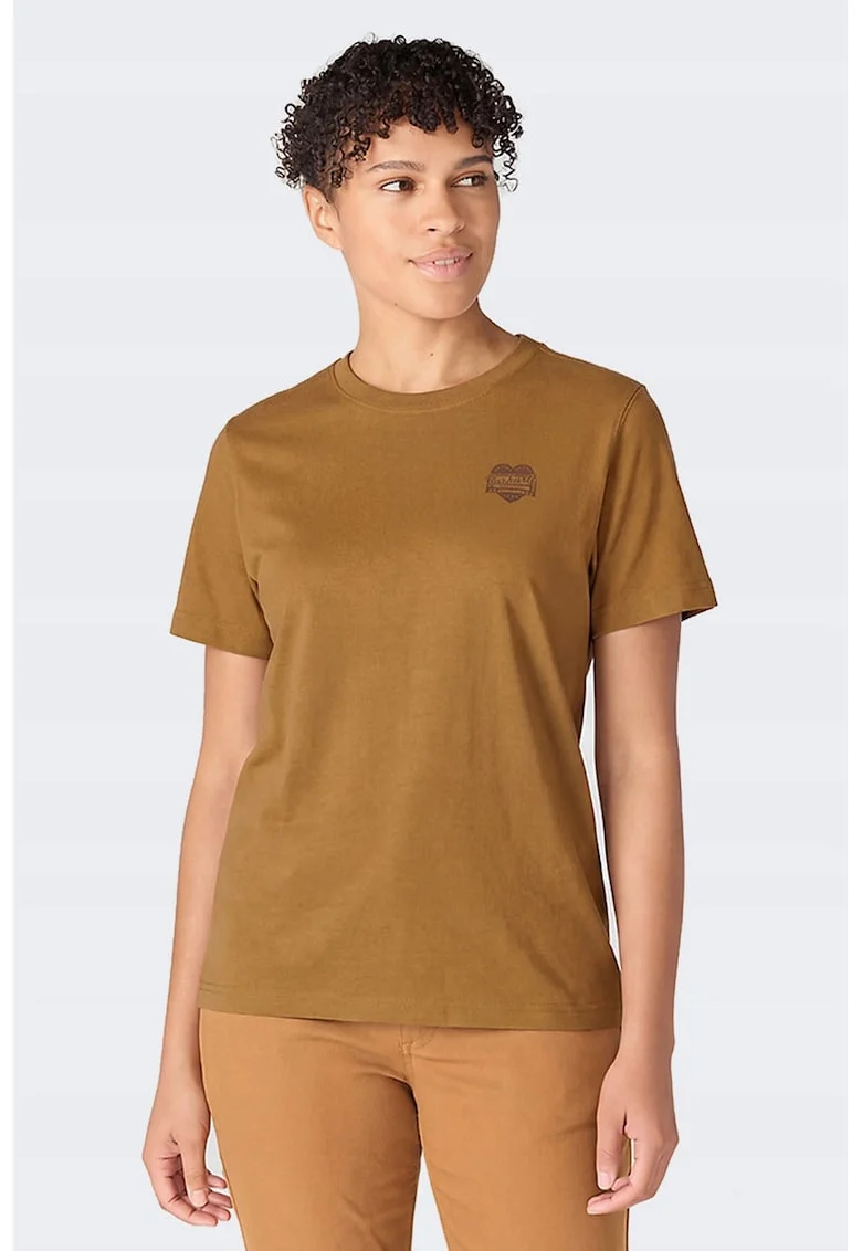 Tricou dama  Irvine Heritage, relaxat, editie limitata, maro, bumbac/poliester