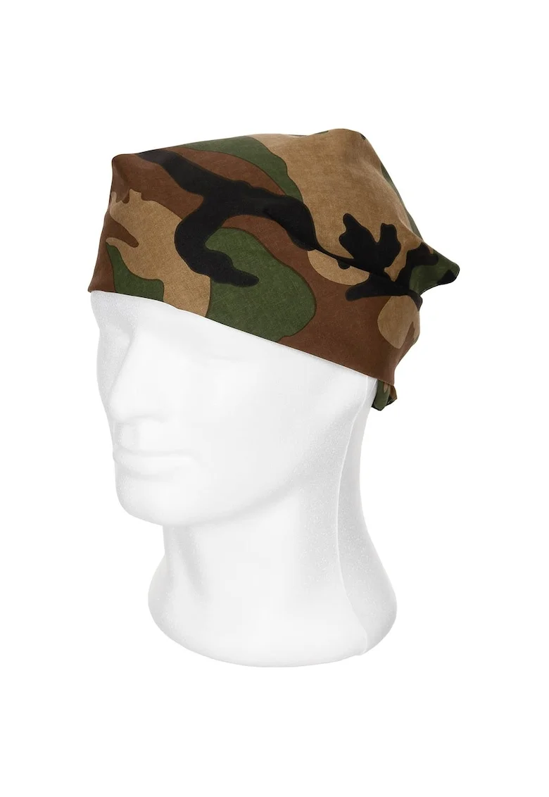 Bandana  Bumbac, Woodland, 55 x 55 cm