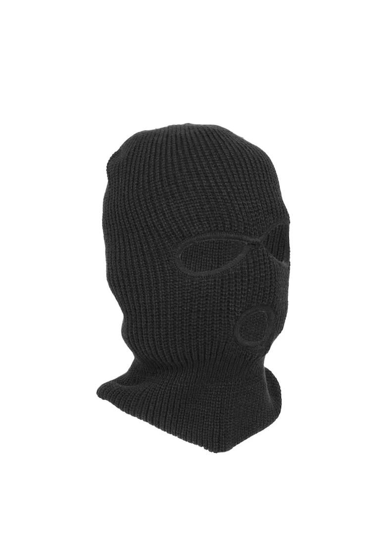Cagula iarna trei gauri, one size - 31754, Negru