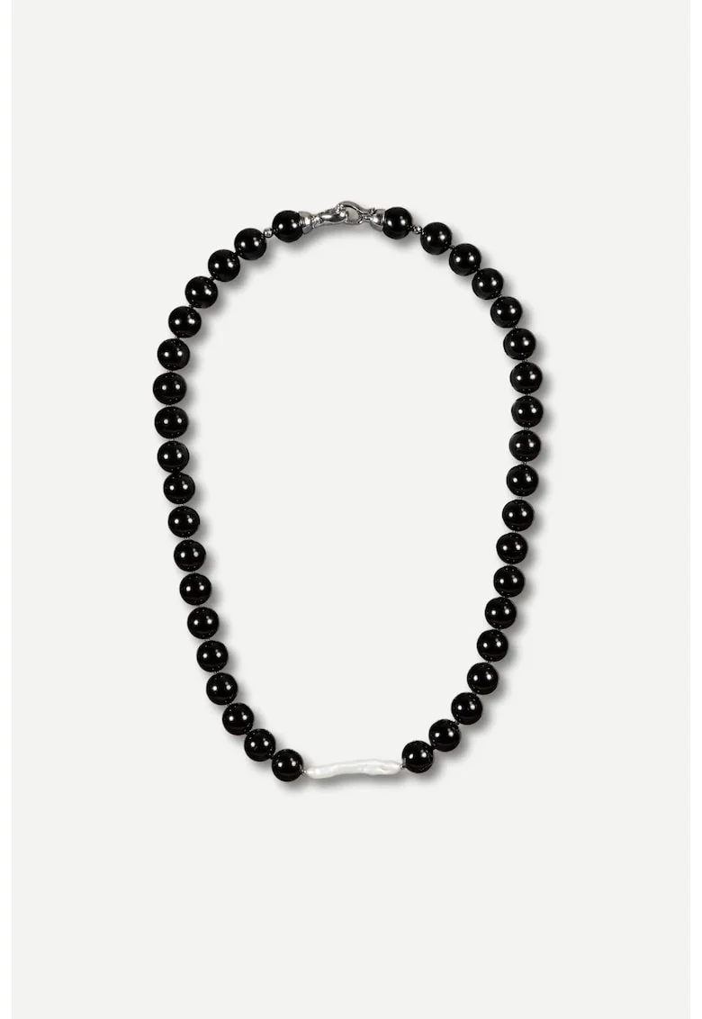 Colier Adriana, agata, perle, handmade,