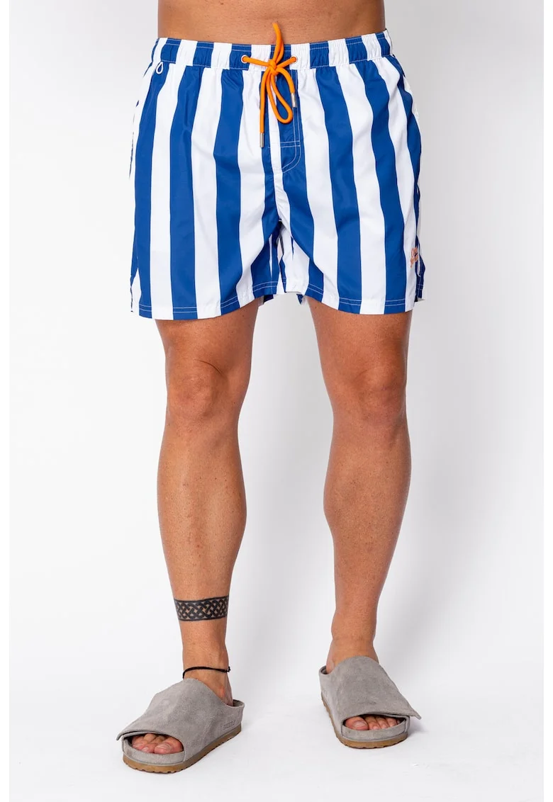 Pantaloni scurti de baie Line Blue/White 22416, BLUE