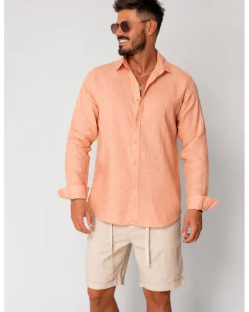 Camasa din 100% In Premium Light Orange 22159, Portocaliu deschis