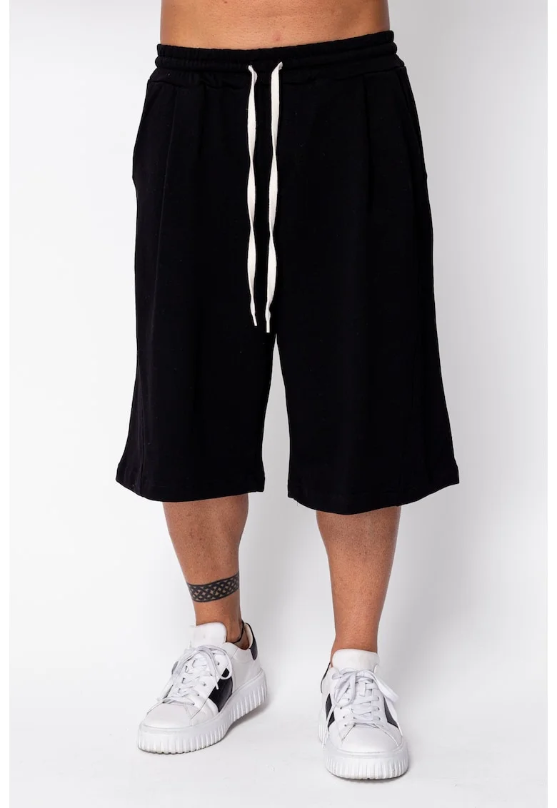 Pantaloni scurti Super Oversized drepti Black 22410, BLUE