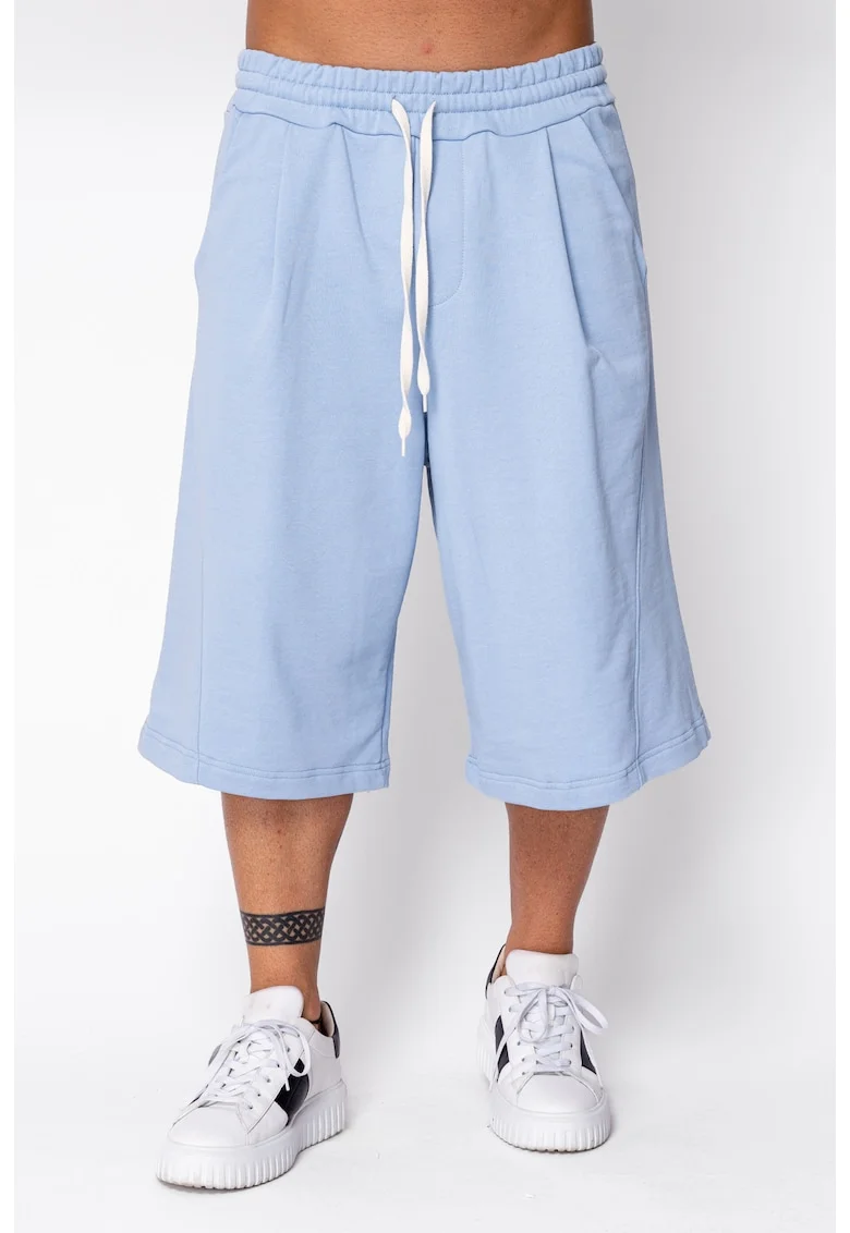Pantaloni scurti Super Oversized drepti Blue 22405, BLUE